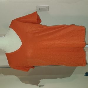 Madewell vneck/scoop tee with mini pocket